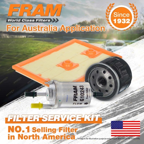 Fram Oil Air Fuel Filter Service Kit for Volkswagen Caddy 2K 220 Polo 6C 66 TSI