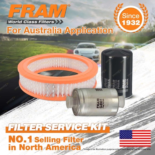 Fram Oil Air Fuel Filter Service Kit for Ford Fairlane NC Falcon EB CFi