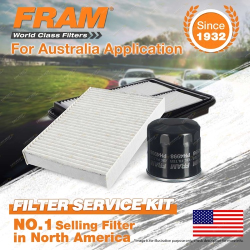 Fram 4WD Filter Service Kit for Nissan Qashqai J11 Series MR20DD 07/2014-06/2022