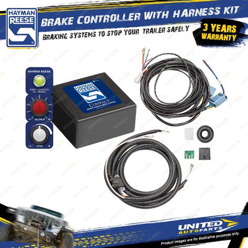 Hayman Reese Brake Controller Compact With Harness Wire Loom 05550 & 05012