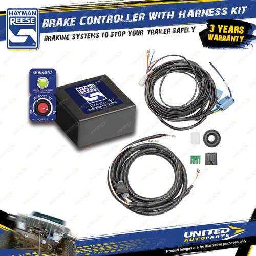 Hayman Reese Brake Controller Compact IQ With Harness Wire Loom 06000 & 05012