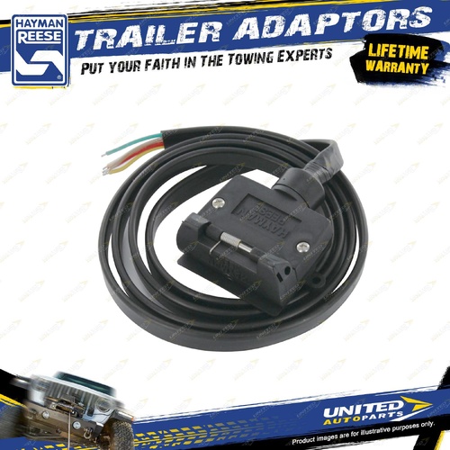 Hayman Reese Trailer Socket - 7 Pin 1.5M Flat Lead - Electrical & Wiring
