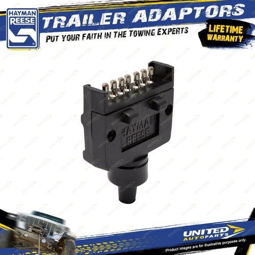 Hayman Reese Trailer Plug Powder Coated - 7 Pin Flat - Electrical & Wiring