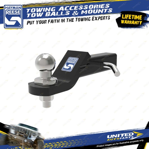 Hayman Reese Towing Accessory Towball Mount Kit 50mm Drop 19mm Rise 200mm Length