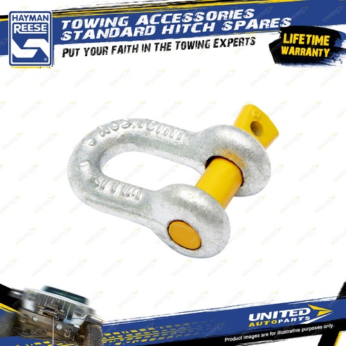Hayman Reese Towing Accessories D Shackle 10mm - Rated 1000kg - Galvanized