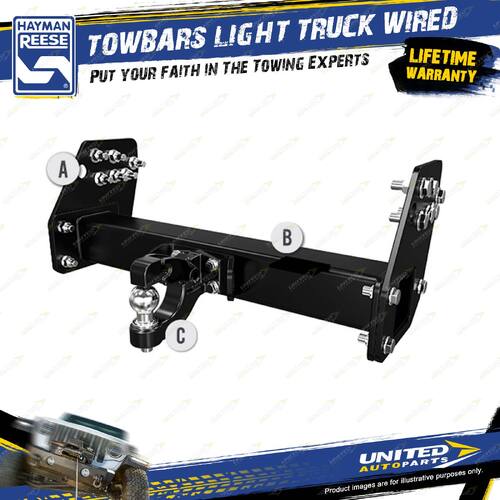Hayman Reese Towbars Light Truck Wired for Hino 616 Truck 300 Tipper 01/2018-On