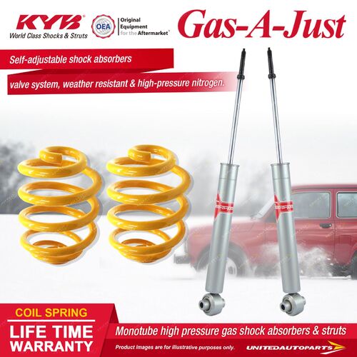 Rear KYB GAS-A-JUST Shock Absorbers Super Low King Springs for Falcon ED EF EL