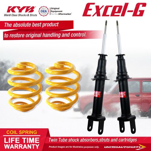 Front KYB EXCEL-G Shock Absorbers Super Low King Springs for FORD Falcon BFII