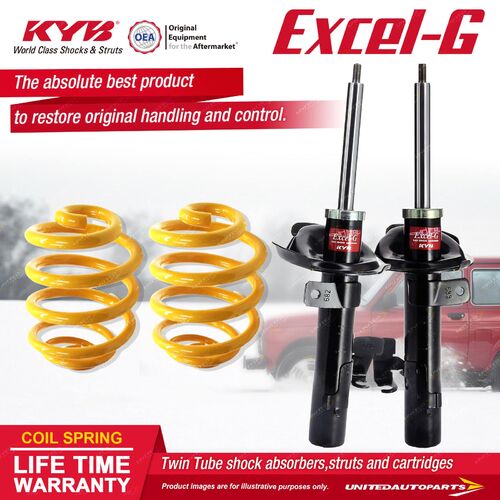 Front KYB EXCEL-G Shock Absorbers Super Low King Springs for FORD Focus LS LT I4