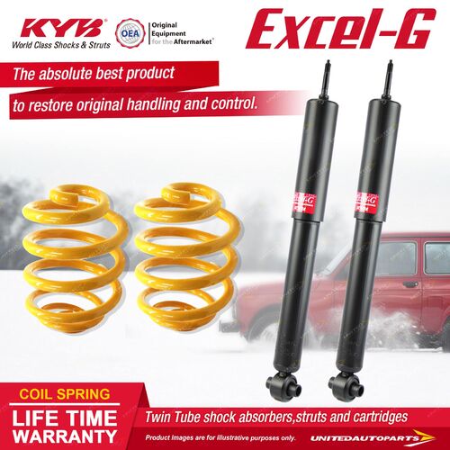 Rear KYB EXCEL-G Shocks Super Low King Springs for Commodore VT VX VY VZ Wagon
