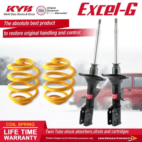 Fr KYB EXCEL-G Shock Absorbers Super Low King Springs for HOLDEN Statesman VR VS