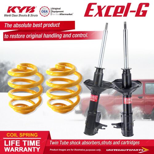 Fr KYB EXCEL-G Shock Absorbers Super Low King Springs for MITSUBISHI Lancer CE