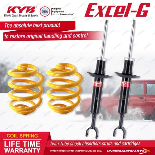 Front KYB EXCEL-G Shock Absorbers Lowered King Springs for AUDI A4 B5 I4 V6