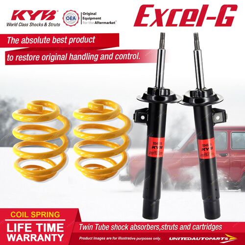 Front KYB EXCEL-G Shock Absorbers Lowered King Springs for BMW 318Ci 318Ti E46