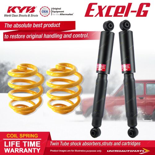 Rear KYB EXCEL-G Shock Absorbers Lowered King Springs for FORD Falcon BF BFII