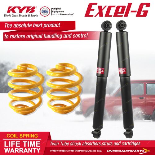 Rear KYB EXCEL-G Shock Absorbers Lowered King Springs for FORD Falcon BF XR8 5.4