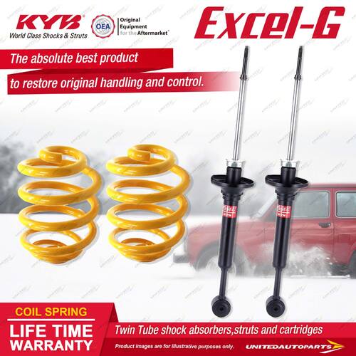 Rear KYB EXCEL-G Shock Absorbers Lowered King Springs for FORD Festiva WB 1.3 I4