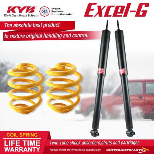 Rear KYB EXCEL-G Shock Absorbers Lowered King Springs for HOLDEN Monaro V2 CV6