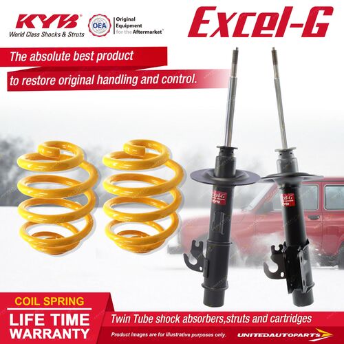 Front KYB EXCEL-G Shock Absorbers Lowered King Spring for HOLDEN Statesman WM V6