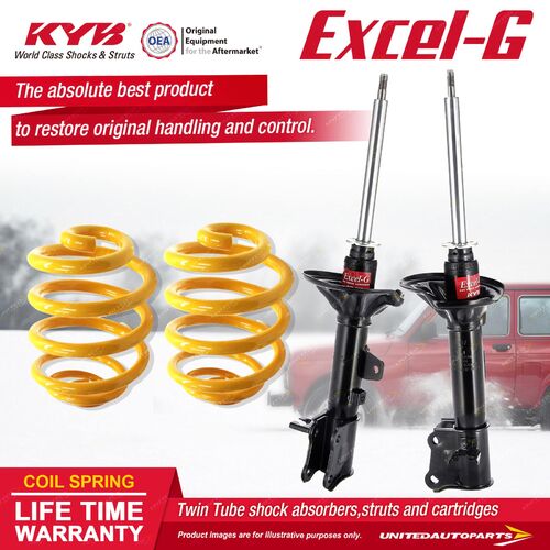 Rear KYB EXCEL-G Shock Absorbers Lowered King Spring for HYUNDAI Lantra J2 WAGON