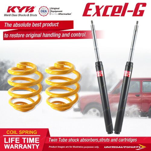 Front KYB EXCEL-G Shock Absorbers Lowered King Springs for NISSAN 240K 2.4 M6