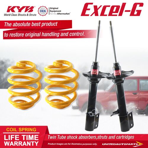 Rear KYB EXCEL-G Shock Absorbers Lowered King Springs for SUBARU Impreza GC3 5 7