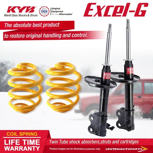 Fr KYB EXCEL-G Shocks Lowered King Springs for TOYOTA Corolla AE101 AE102 AE112