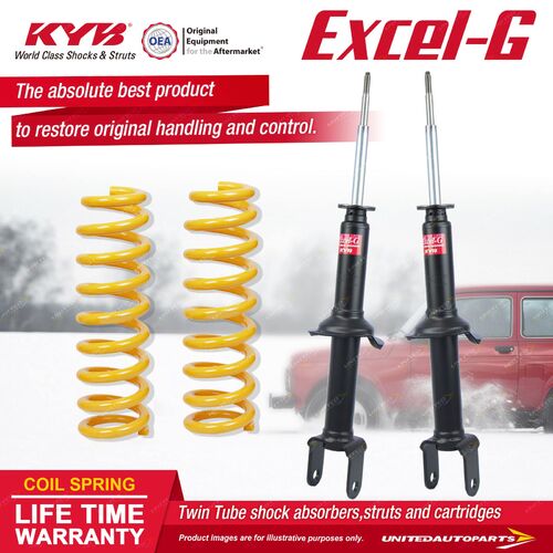 Front KYB EXCEL-G Shock Absorbers STD King Springs for FORD Falcon ED V8 Sedan