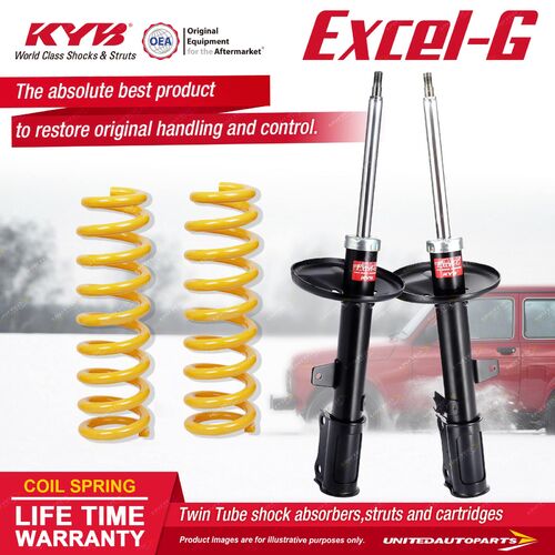 Rear KYB EXCEL-G Shock Absorbers STD King Springs for HOLDEN Apollo JM JP Sedan