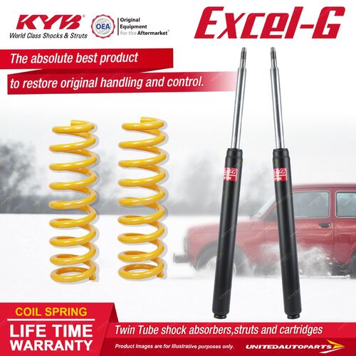 Front KYB EXCEL-G Shock Absorbers STD King Springs for HOLDEN Commodore VN VP V8