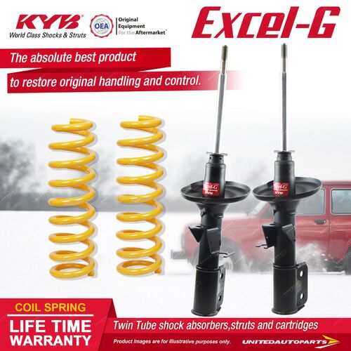 Front KYB EXCEL-G Shock Absorbers STD King Springs for HOLDEN Commodore VR VS V8