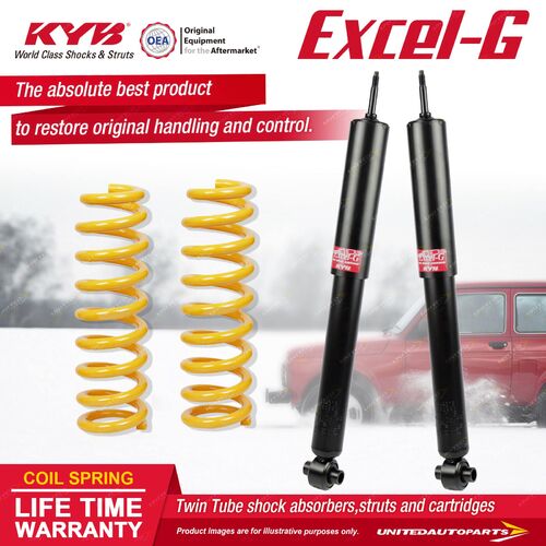 Rear KYB EXCEL-G Shock Absorbers STD King Springs for HOLDEN Commodore VU Ute