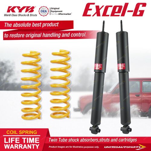 Rear KYB EXCEL-G Shock Absorbers STD King Springs for HOLDEN Commodore VY VZ