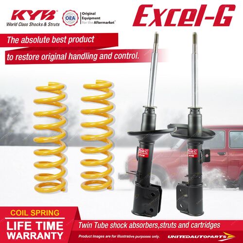 Front KYB EXCEL-G Shock Absorbers STD King Springs for HOLDEN Commodore VZ Ute