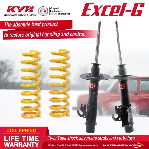Front KYB EXCEL-G Shock Absorbers STD King Springs for HOLDEN Commodore VE RWD