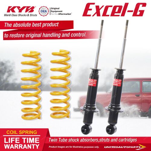Rear KYB EXCEL-G Shock Absorbers STD King Springs for HOLDEN Commodore VE Sedan