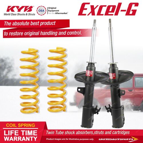 Front KYB EXCEL-G Shock Absorbers STD King Springs for TOYOTA Camry ACV36 2.4