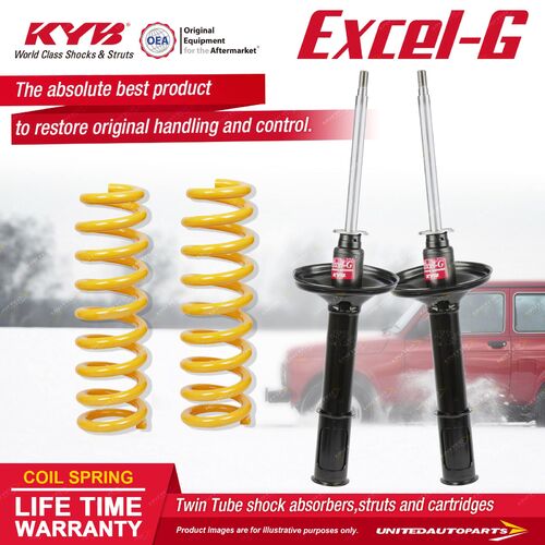 Rear KYB EXCEL-G Shock Absorbers King Springs for TOYOTA Corolla AE82 Twin Cam