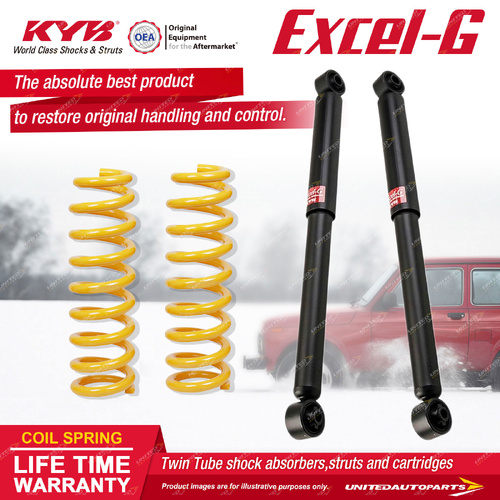 Rear KYB Excel-G Shock Absorbers Standard King Springs for Ford Everest UA 3.2TD