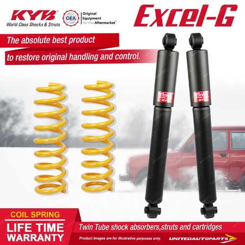 Rear KYB Excel-G Shocks Raised King Spring for Ford Territory SX SY SZ AWD 04-16