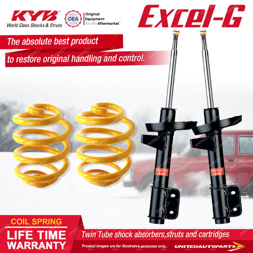 Front KYB Excel-G Shocks Ultra Low King Springs for Holden Commodore VF 3.6 LFX