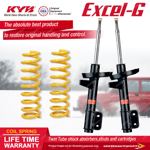 Front KYB Excel-G Shock Absorbers Raised King Coil for Holden Commodore VF 6Cyl