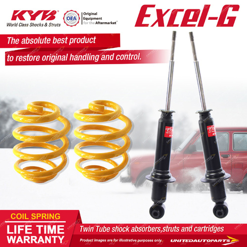 Rear KYB Excel-G Shocks Ultra Low King Springs for Holden Commodore VF Sedan