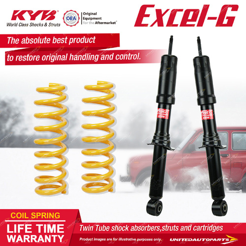 Front KYB Excel-G Shocks Standard King Springs for Holden Colorado 7 Trailblazer