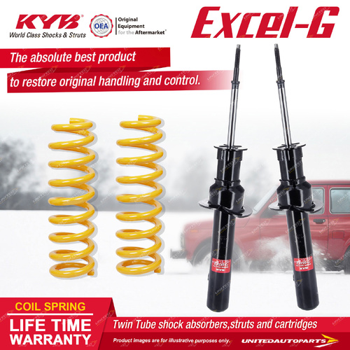Front KYB Excel-G Shock Absorbers Raised King Springs for Jeep Grand Cherokee WH
