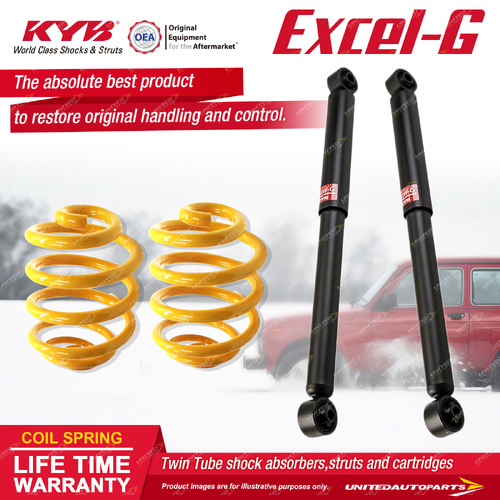 Rear KYB Excel-G Shocks Lower Coil for Jeep Grand Cherokee WK2 LAREDO Petrol 3.6