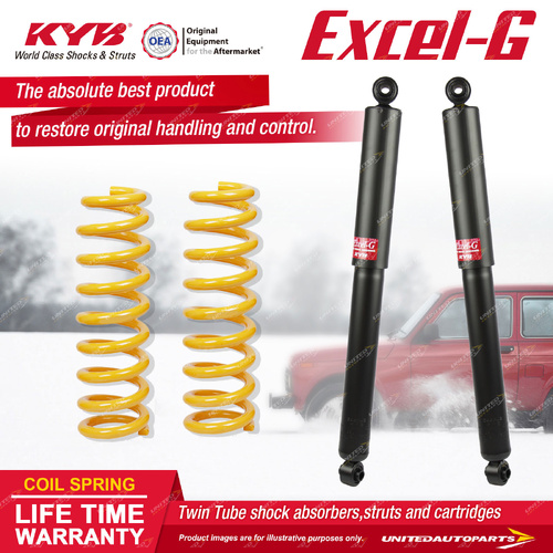 Rear KYB Excel-G Shock Absorbers Raised King Coil for Jeep Grand Cherokee WJ WG