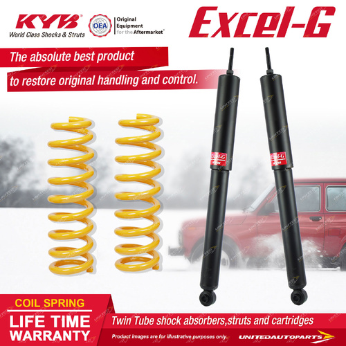 Front KYB Excel-G Shocks Raised King Springs for Jeep Wrangler JK LWB Diesel