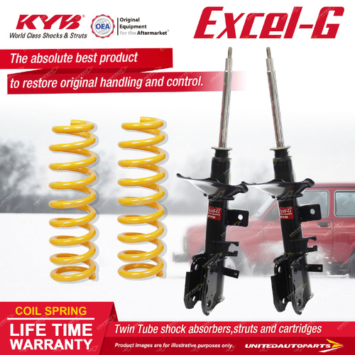 Front KYB Excel-G Shocks Raised King Springs for Nissan Pathfinder R50 95-99