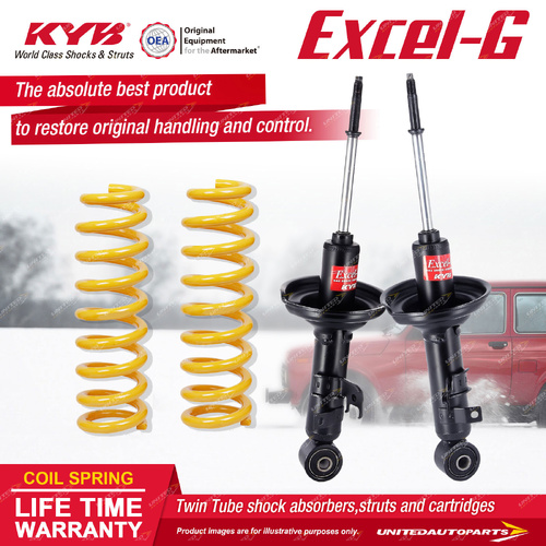 Front KYB Excel-G Shocks Raised Coil for Toyota Hilux 2WD KUN16R GGN15R TGN16R